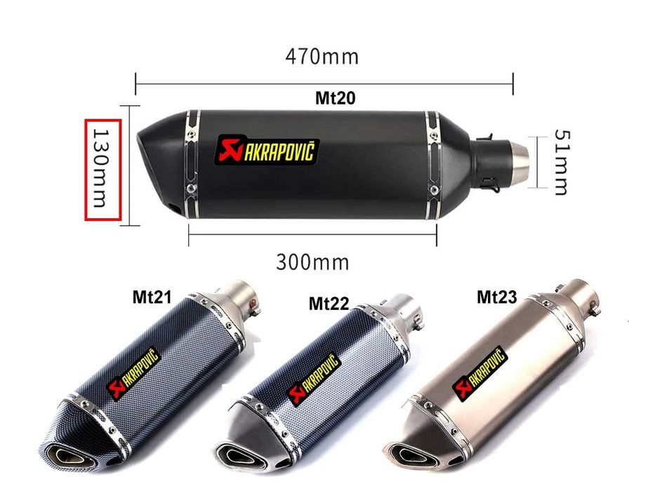 Tobă de evacuare sport Akrapovic pentru motociclete