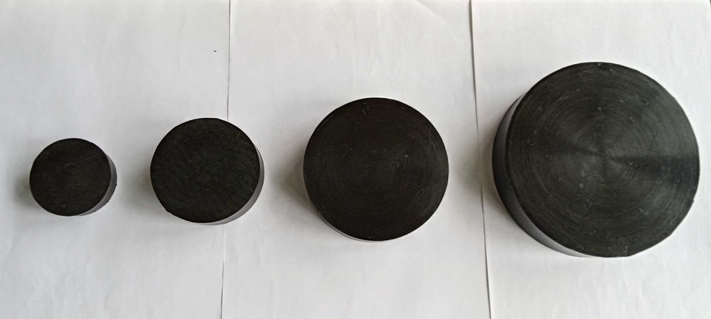 Плътни кръгли гумени тампони