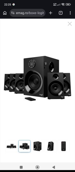 Boxe Logitech 5.1 Z607, 80W RMS,  2026..