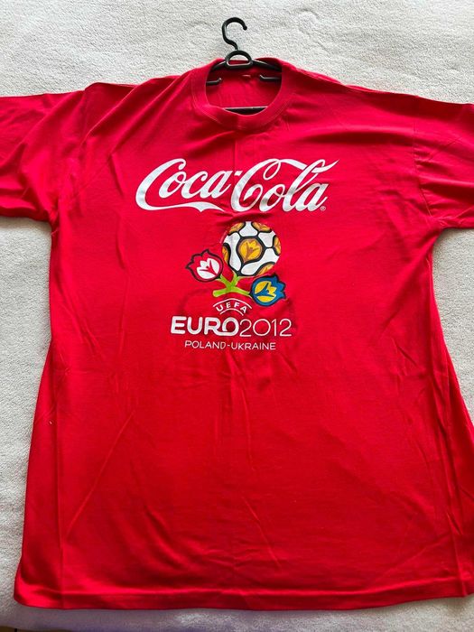 Coca-Cola тениска Uefa Euro 2012 със стикер от вътрешната страна. Размер XL