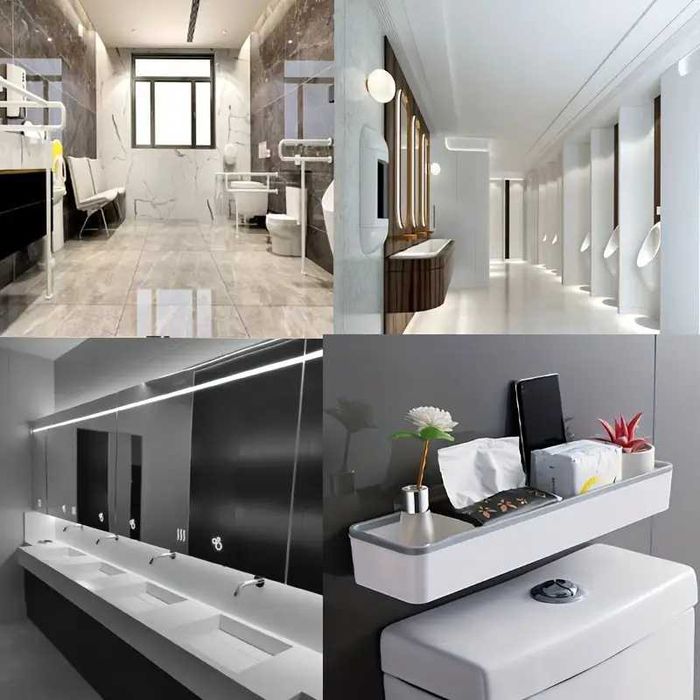 Raft de depozitare pentru baie suspendat pe perete