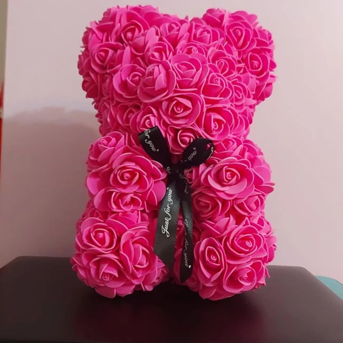 Мече и зайче от рози