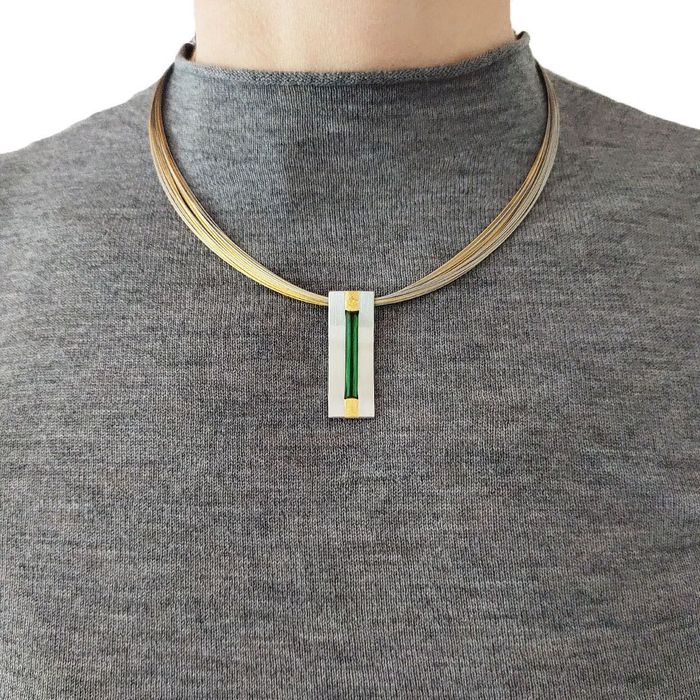 set designer Germania, platina, aur 18k, turmaline