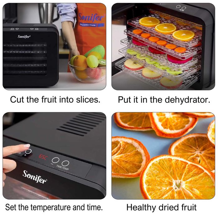 Сушилка для овощей и фруктов 6 поддон Sonifer SF-4006 sushilka