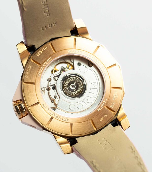 Corum Lady Admiral's Cup 40mm Diamond Rose Gold Pink MOP Dial