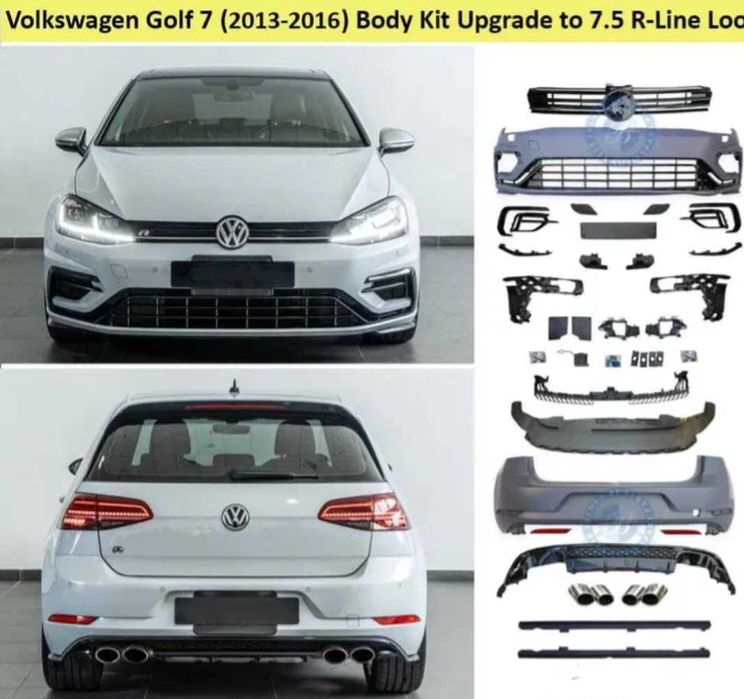 GTI Bodykit upgrade за golf 7 към golf 7.5 Пълен пакет GTI за голф 7