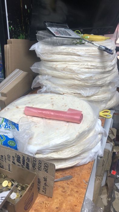 Лаваш для шаурмы и донеров. Айран