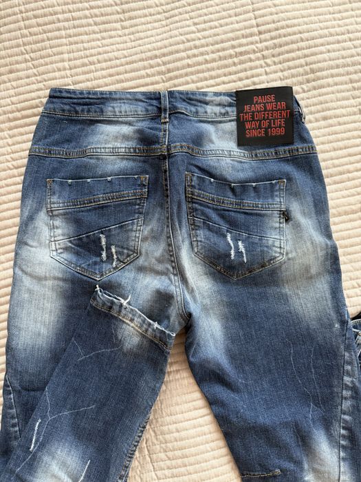 Дънки с напръскан ефект