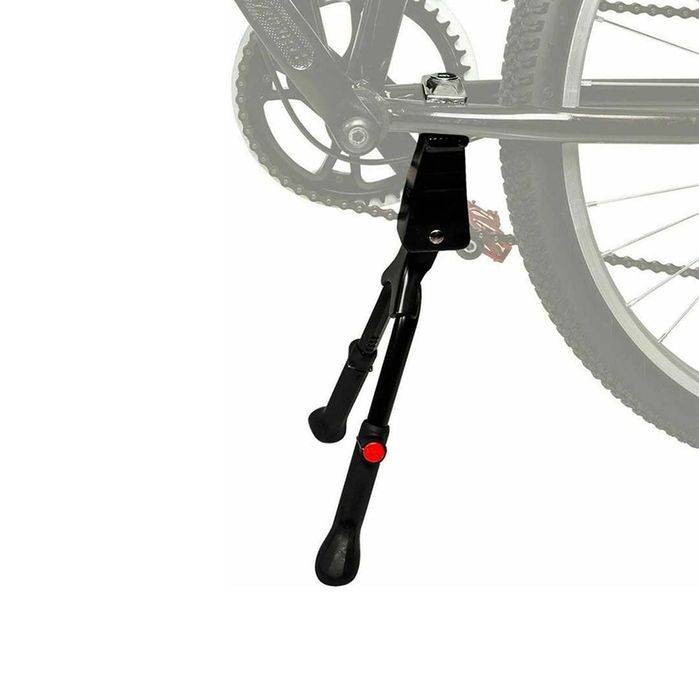Двойна централна стойка за велосипед WAG, Степенка, Регулилуема, Черна
