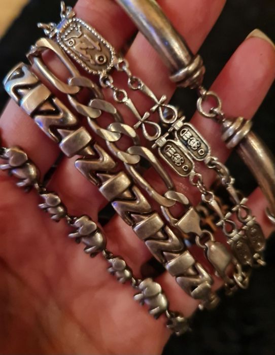 Сребърни пръстени,обеци,синджири