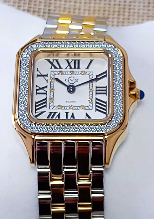 Ceas GV2 by Gevril  12113B Milan Swiss Quartz Diamond – Femei