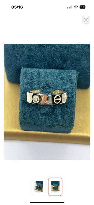 Золотое кольцо картье