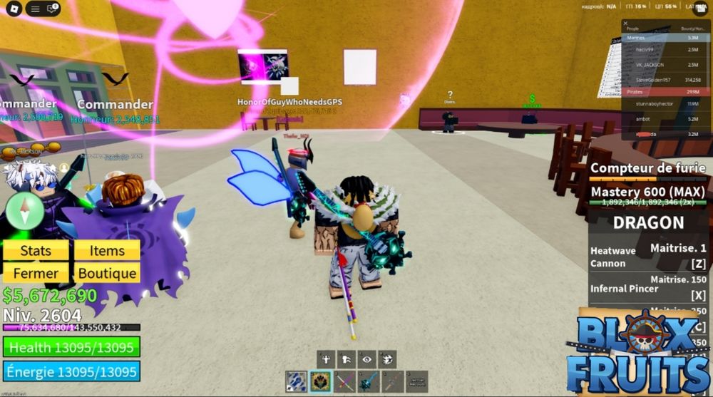 Продам аккаунт в Блокс фруктс