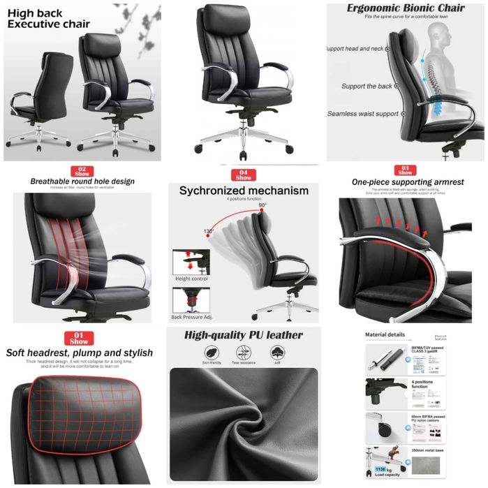 Офисное кресло для руководителя модель Дасота
