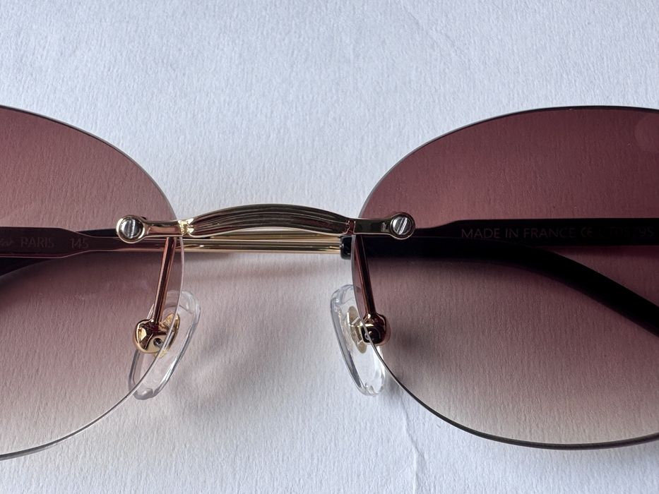 Ochelari de soare Cartier Oval-Rimless CT0579S 145, Noi