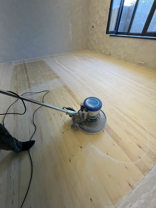 Шлифовка пол паркет