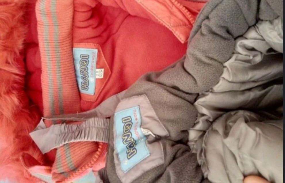 Зимняя куртка и комбинезон на девочку