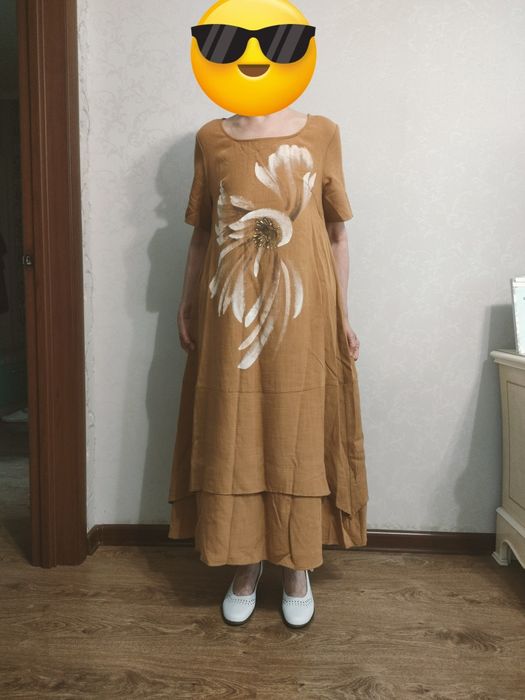 Платье лён хб натуральное