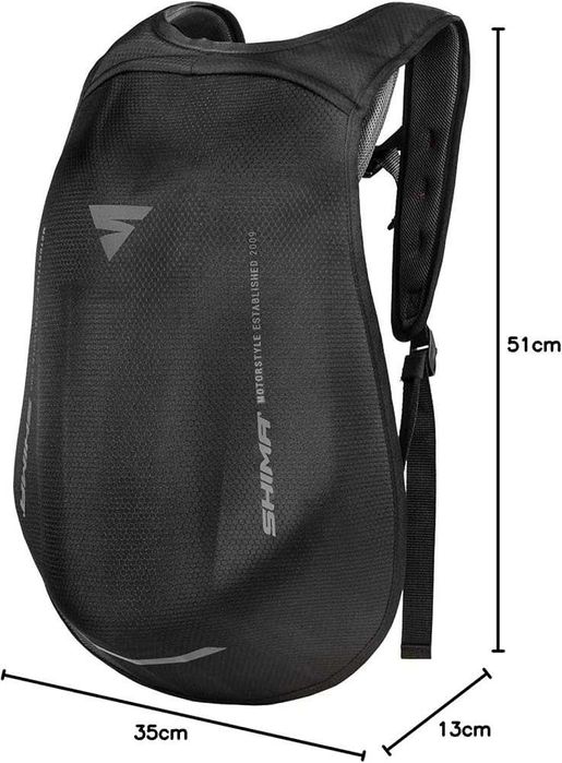 Мото раница SHIMA AERO PACK,твърда черупка,24л.4 отделения