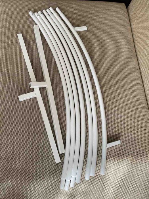 Кръгла метална арка за декорация и помпа за балони