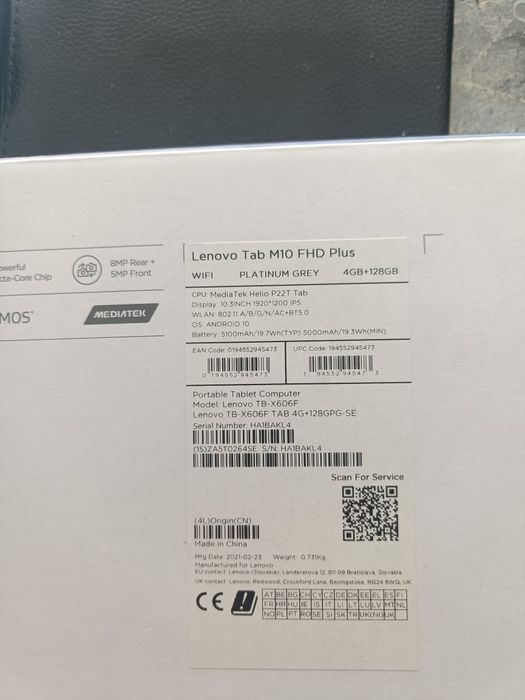 Tableta Lenovo M 10 Fhd plus