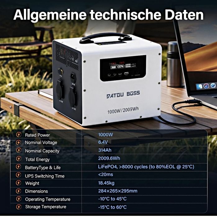 Statie de alimentare portabila DATOUBOSS 2009 Wh