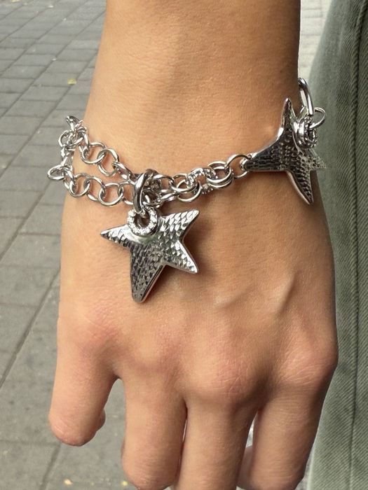 Златна гривна бяло злато 15.11 гр. 14к проба 585 / 19 см.