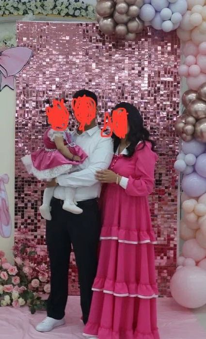 Продам платье и кажекей (мама и дочь) на 1 годик