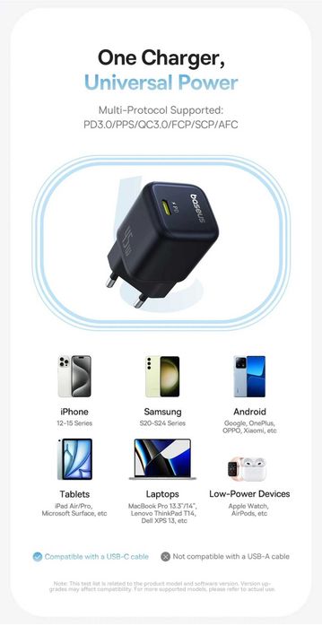 Baseus 45W GaN⁶ Pro PicoGO Ultra Mini Air Type-C For iPad/iPhone 15 16