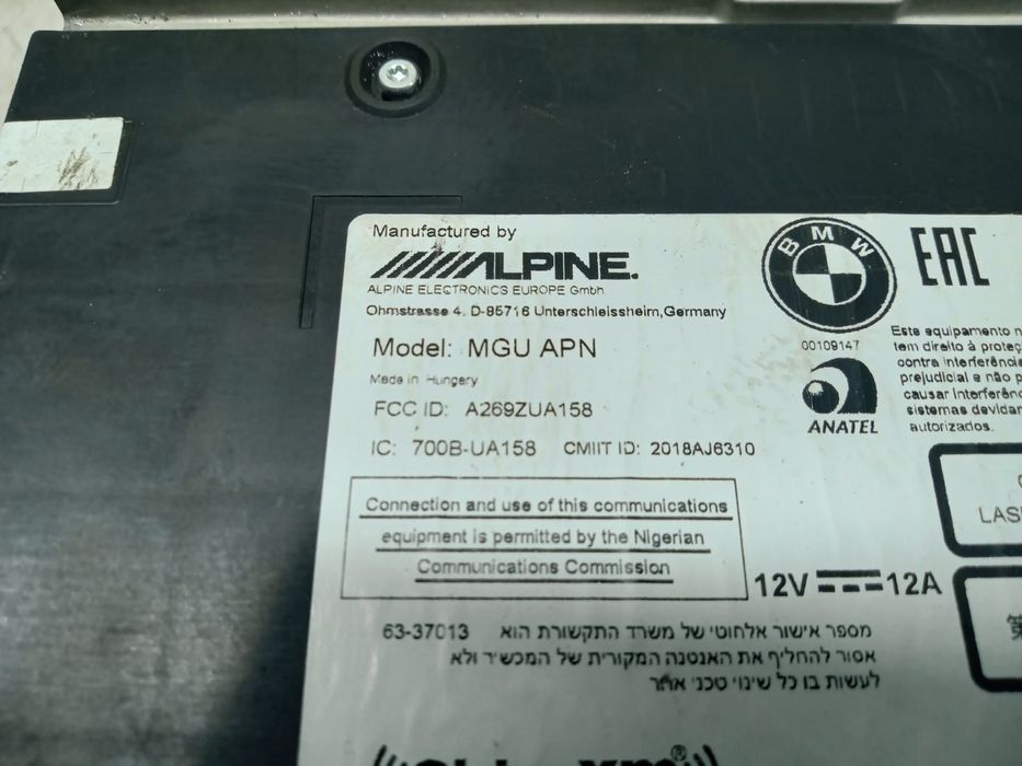 Modul unitate navigatie a269zua158 BMW Seria 3 G20 [2018 - 2019]