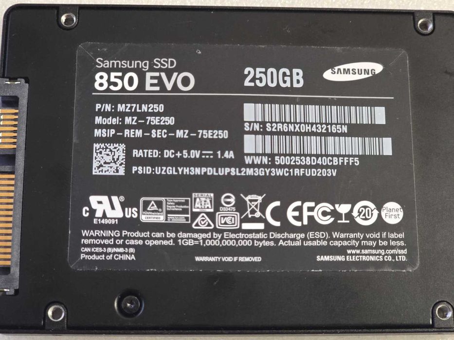 Solid State Drive (SSD) Samsung 850 EVO 250GB SATA 6Gbps 2.5" MZ7LN250