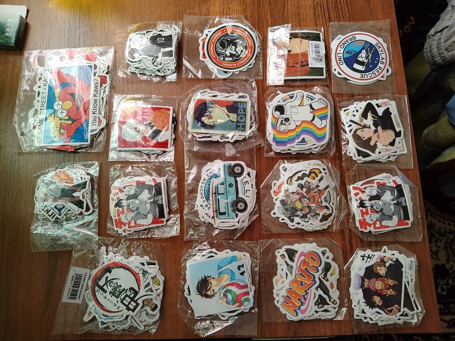 Наклейки, аниме, стикеры