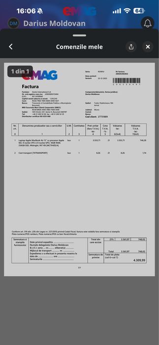 Macbook air 13” m2