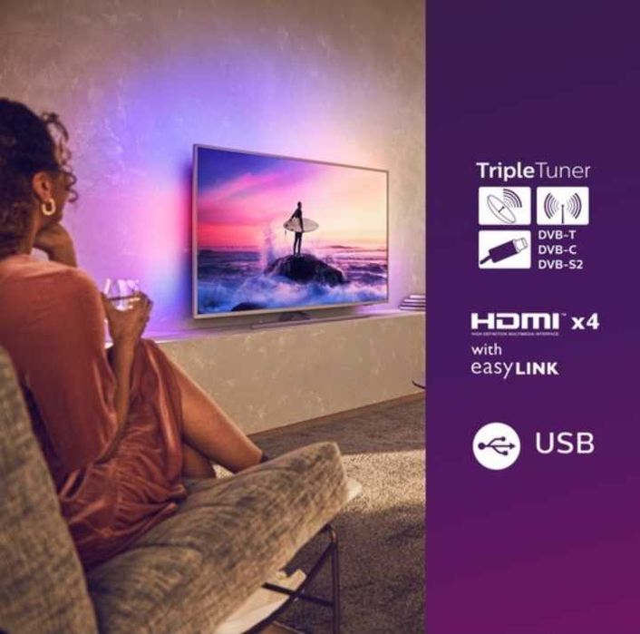 Телевизор Philips 58PUS8545/12, 58" (146 см), Smart, 4K Ultra HD, LED