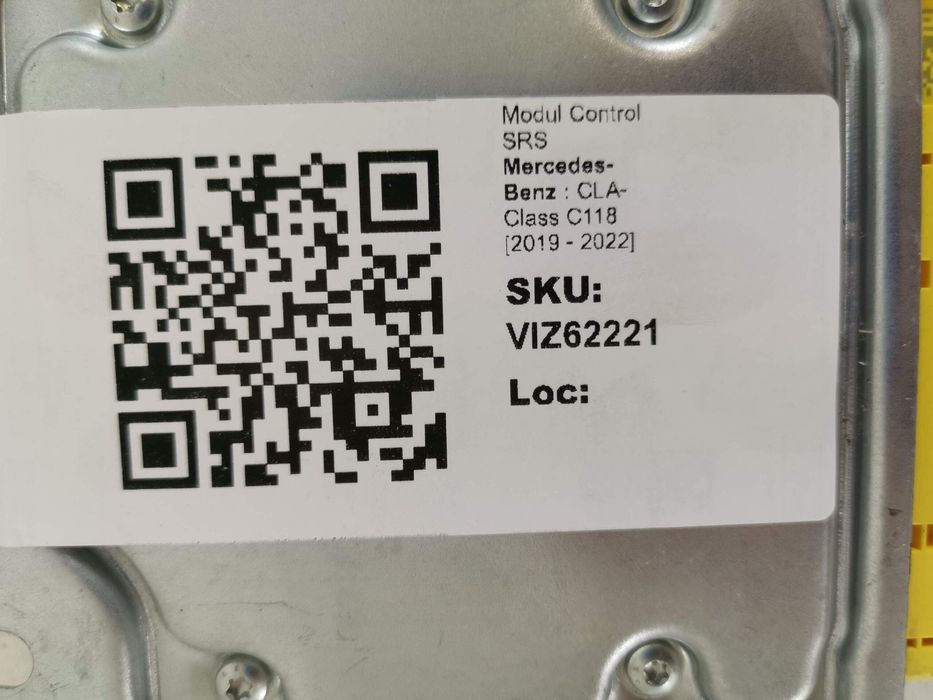 Модул за управление на SRS калкулатор Airbag Мерцедес-Бенц ЦЛА-Клас /