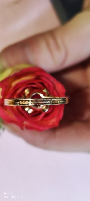 Советское золотое кольцо с рубином 583 пробы (новое)