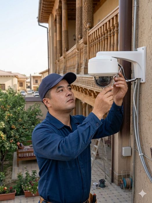 ВидеоКамера ўрнатиш хизмати. Услуга установка видеокамера