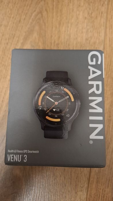 Smartwatch Garmin Venu 3, GPS, Wi-Fi, curea silicon, 45mm, Black