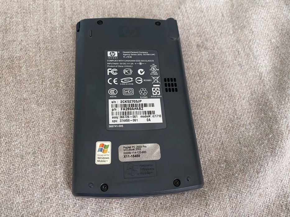 HP iPAQ Pocket PC Pro 2003 W Outlook 2002 + suport auto - nu porneste
