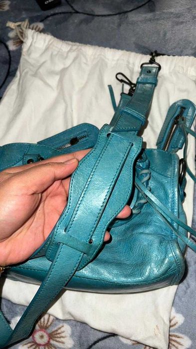 Mini City handbag Turquoise