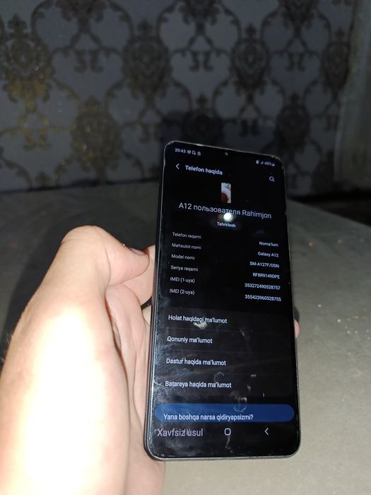 Samsung galaxy A 12
