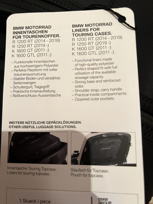 pantaloni airflow BMW si geanta interior RT GTL