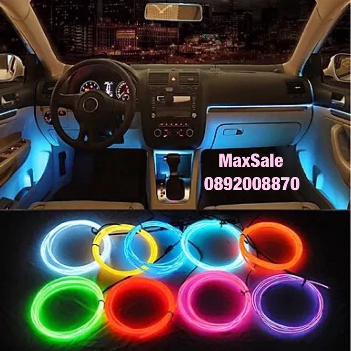 Интериорна LED лента интериорна за коли камиони bwm audi mercedes vw