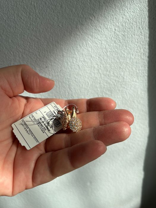 серьги с натуральными цирконами Санкт Петер