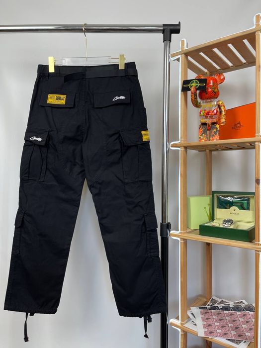 Corteiz Cargo Black Pants | Pantaloni Corteiz