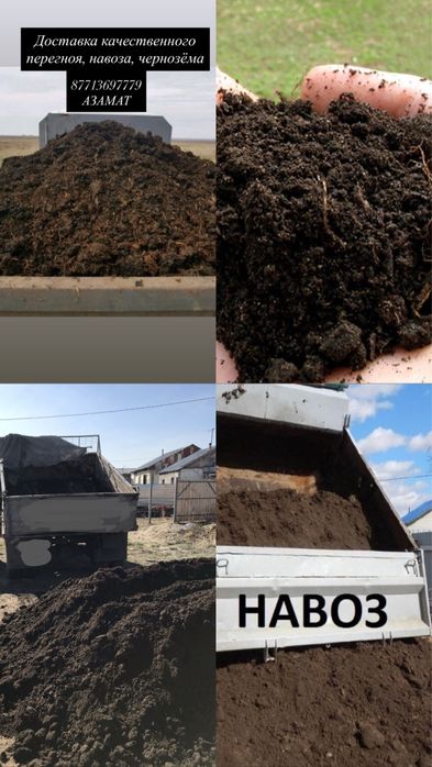 Чернозем, навоз