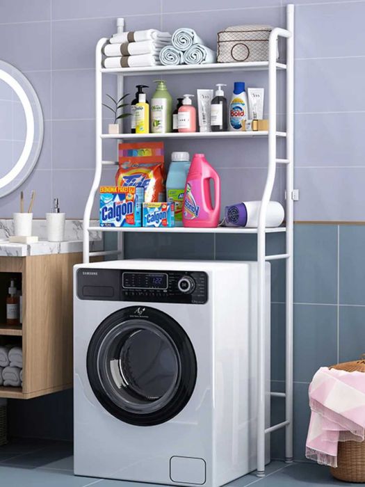 Стеллаж металлический для ванной над стиральной машинкой
