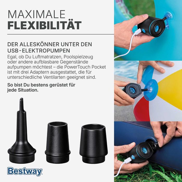 Помпа за надуване на басейн дюшек пояс Bestway Електрическа Ръчна 2 вида