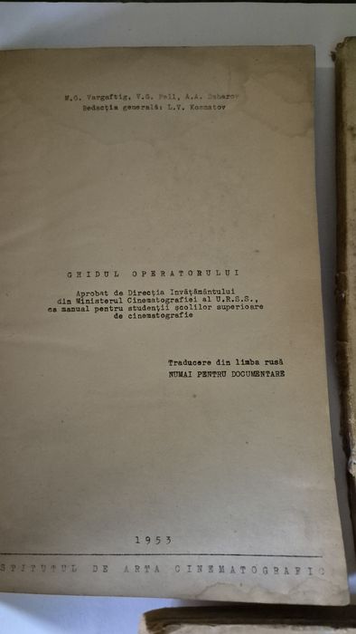 Lot carti vechi Cinematografie Filme anii 50