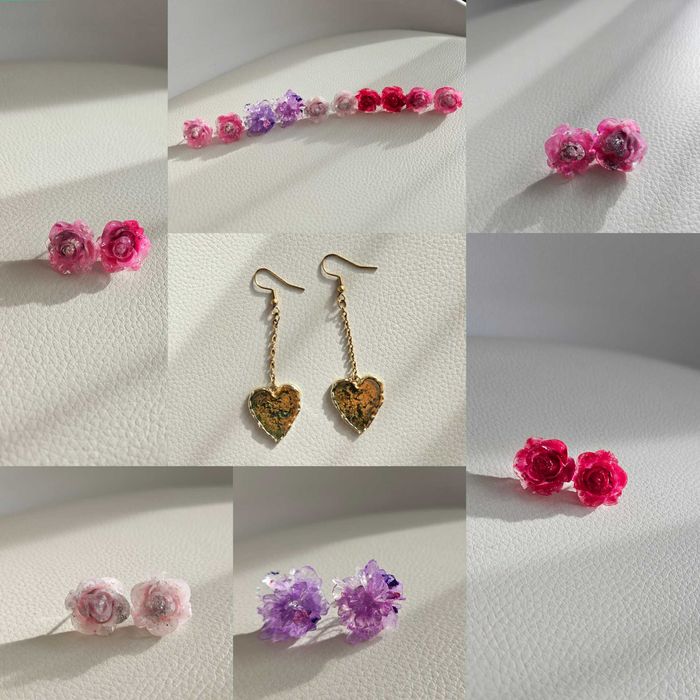 Уникални ръчно изработени бижута от епоксидна смола